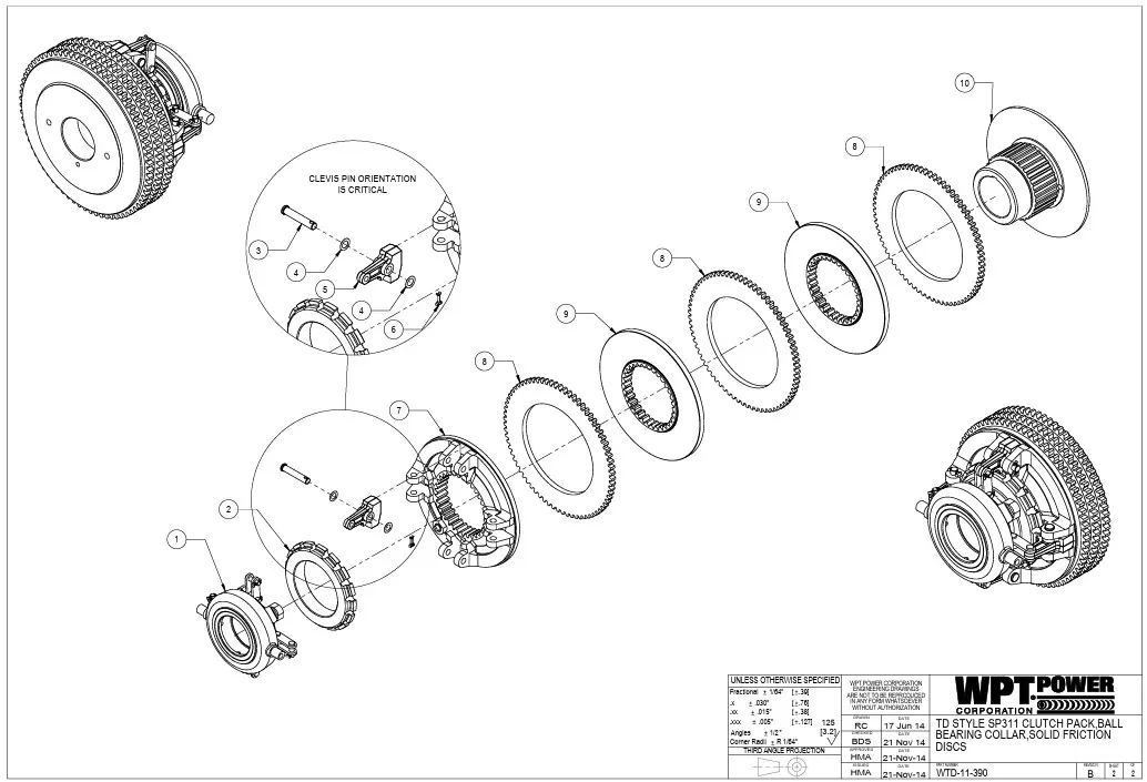Replacement Clutch Pack for SP311 Power Takeoff - Image 3