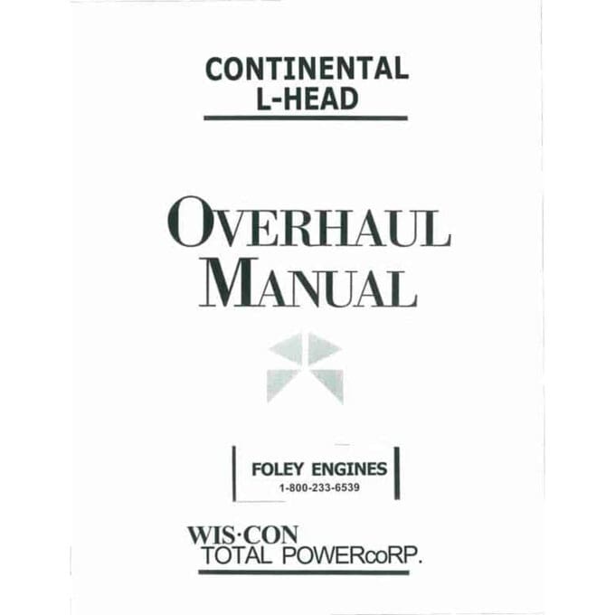 Continental L Head Overhaul Manual