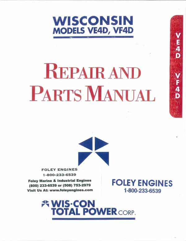 Wisconsin VE4D / VF4D Repair Manual 