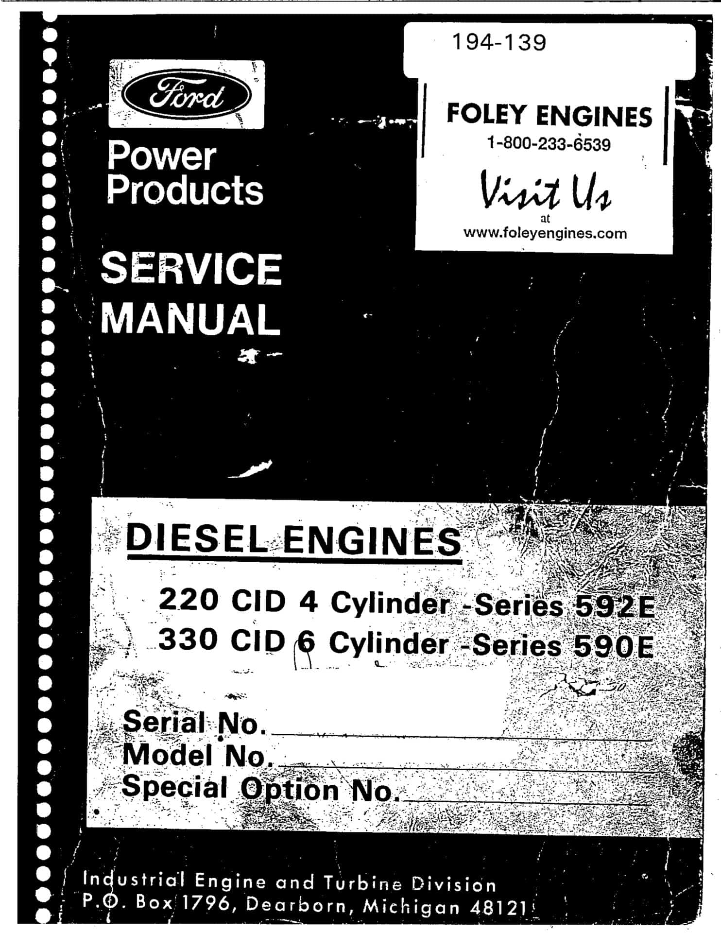 Ford 220 - 330 manual