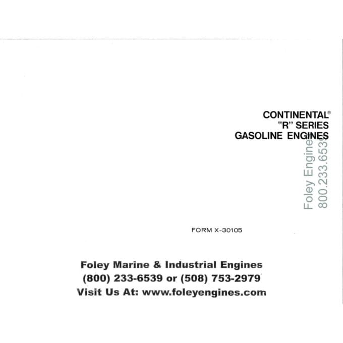 Continental R Series Manual