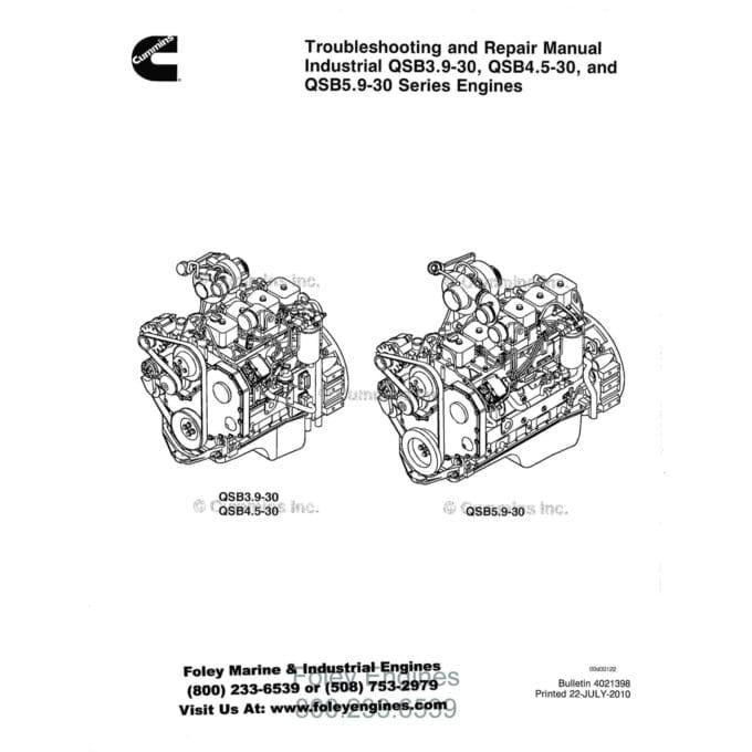 Cummins QSB3.9-30 / QSB4.5-30 / QSB5.9-30 Manual