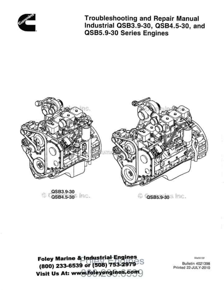 Cummins QSB3.9-30 / QSB4.5-30 / QSB5.9-30 Manual