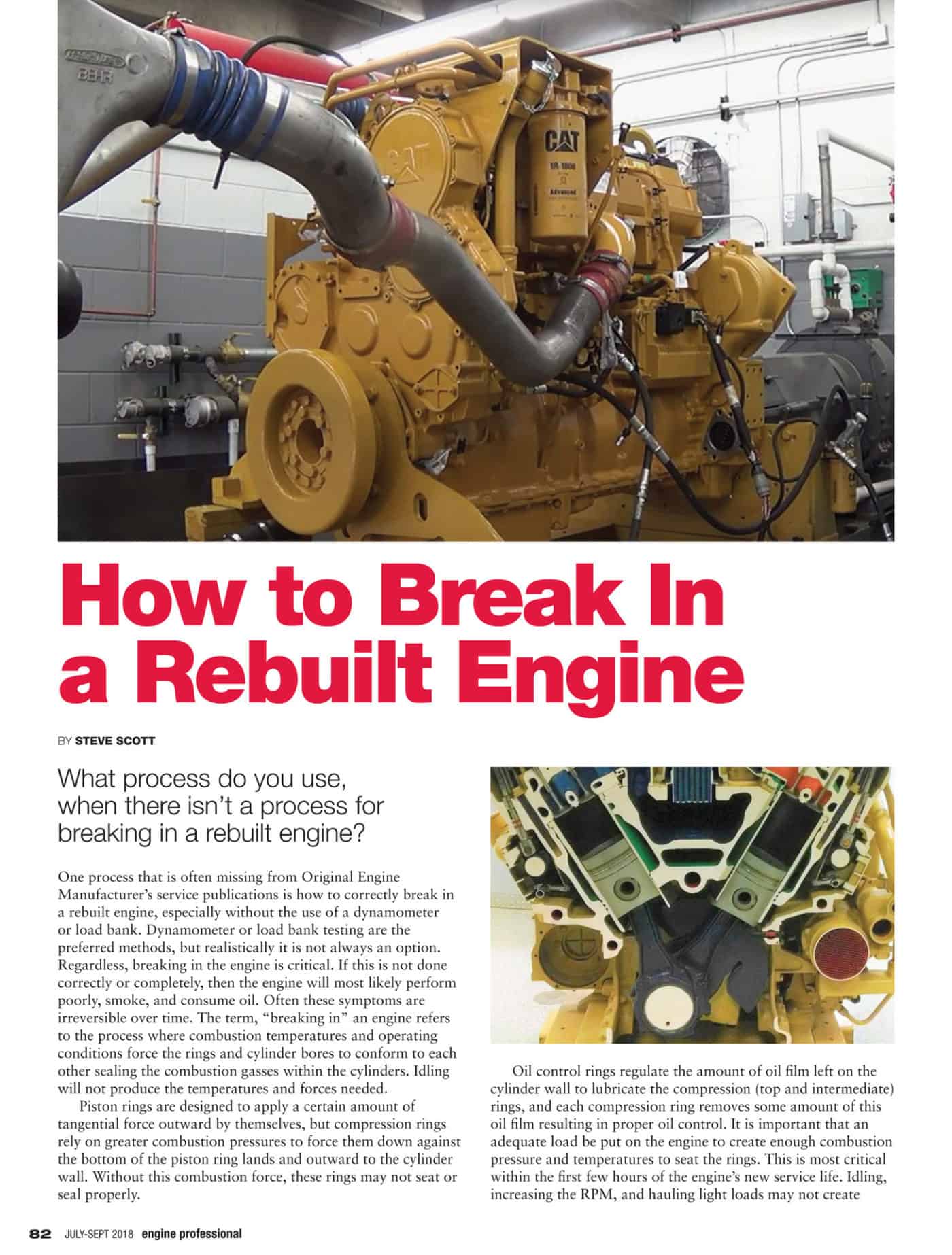 Break In Procedure For Rebuilt Engine