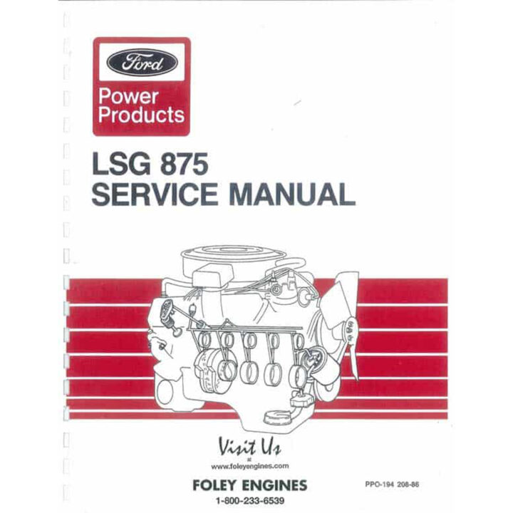 Ford LSG875 Service Manual