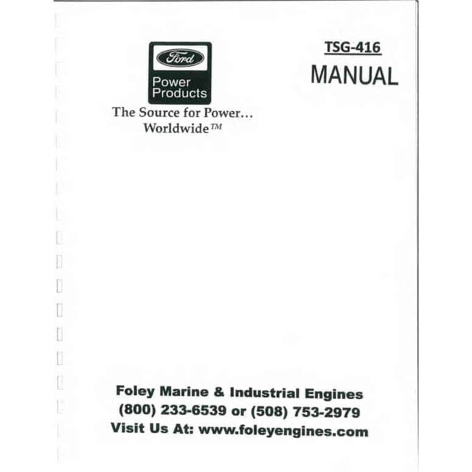Ford TSG416 Service Manual
