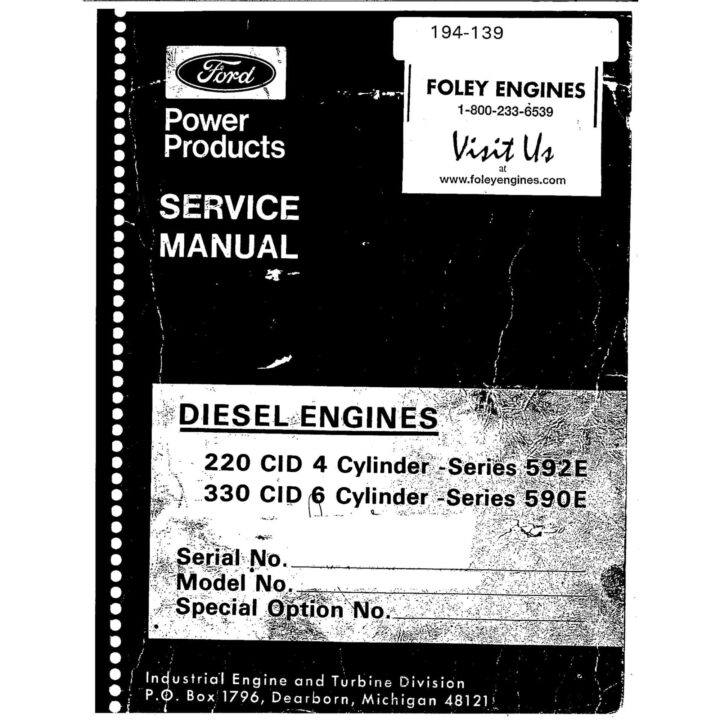Ford 220 / 330 Service Manual