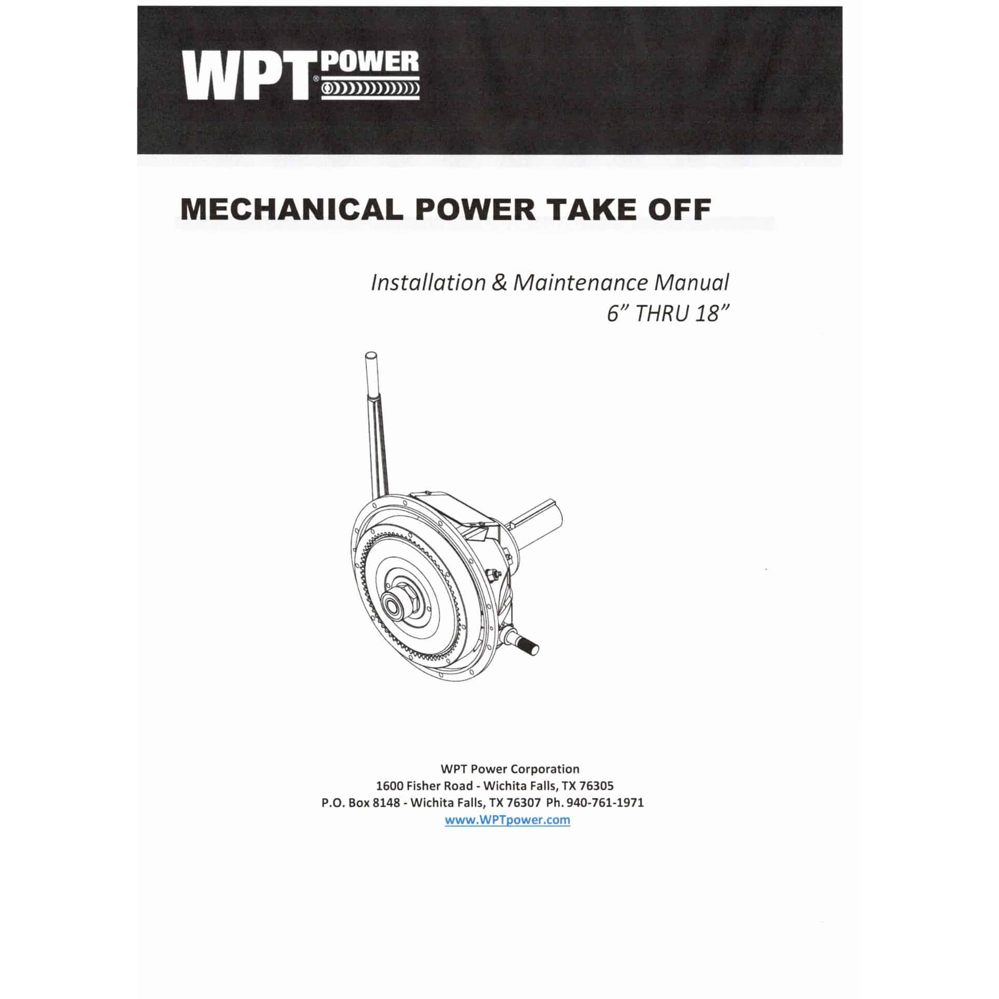 WPT Installation & Maintenance Manual (PDF Option Available)