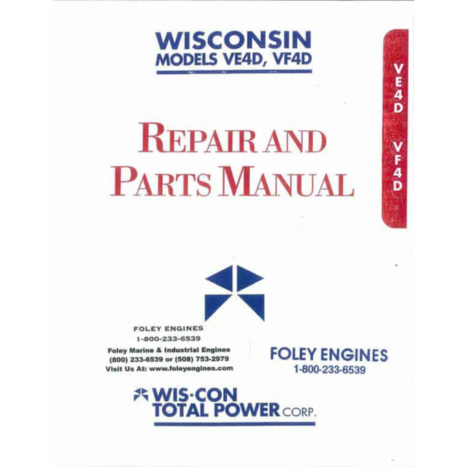 Wisconsin VE4D / VF4D Repair Manual (PDF Options Available)