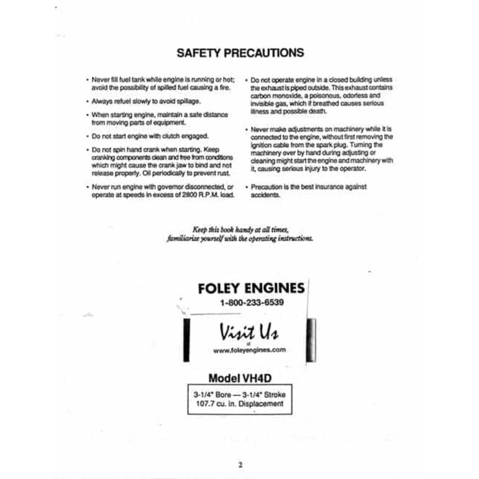 Wisconsin VH4D Manual