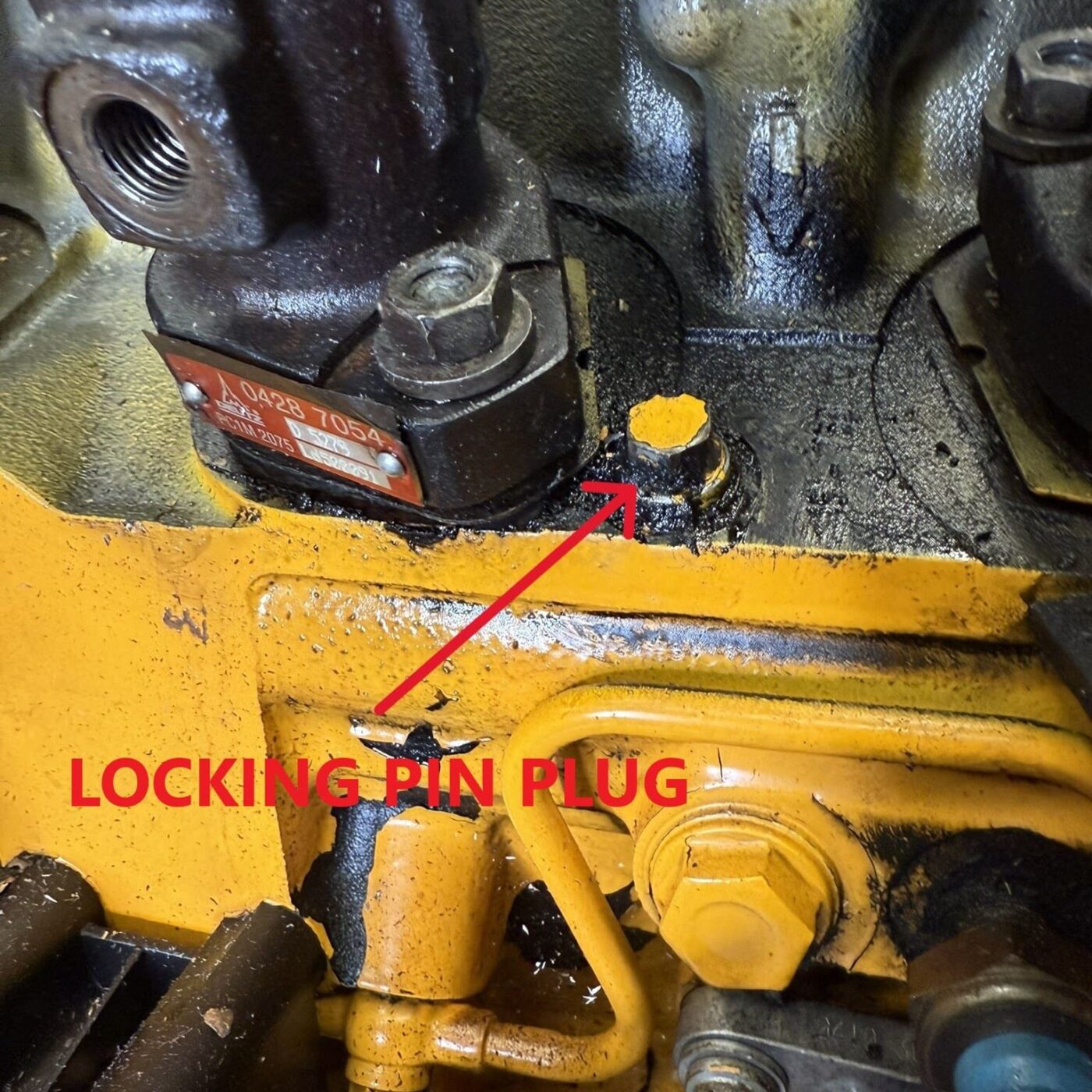 Locate your Deutz locking pin