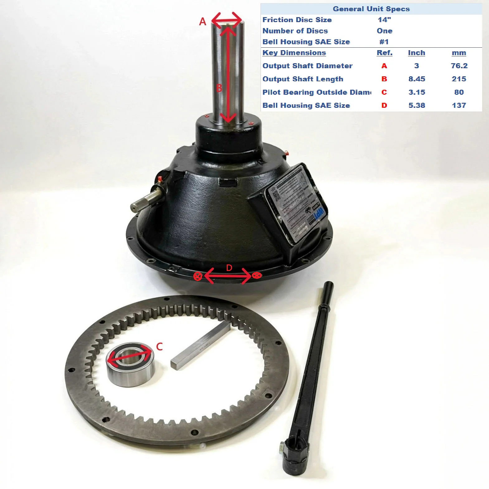 Replacement PTO Clutch for SP114HP1 - Image 2