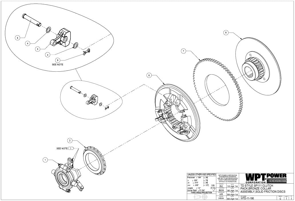 Replacement Clutch Pack for SP111 Power Takeoff - Image 3