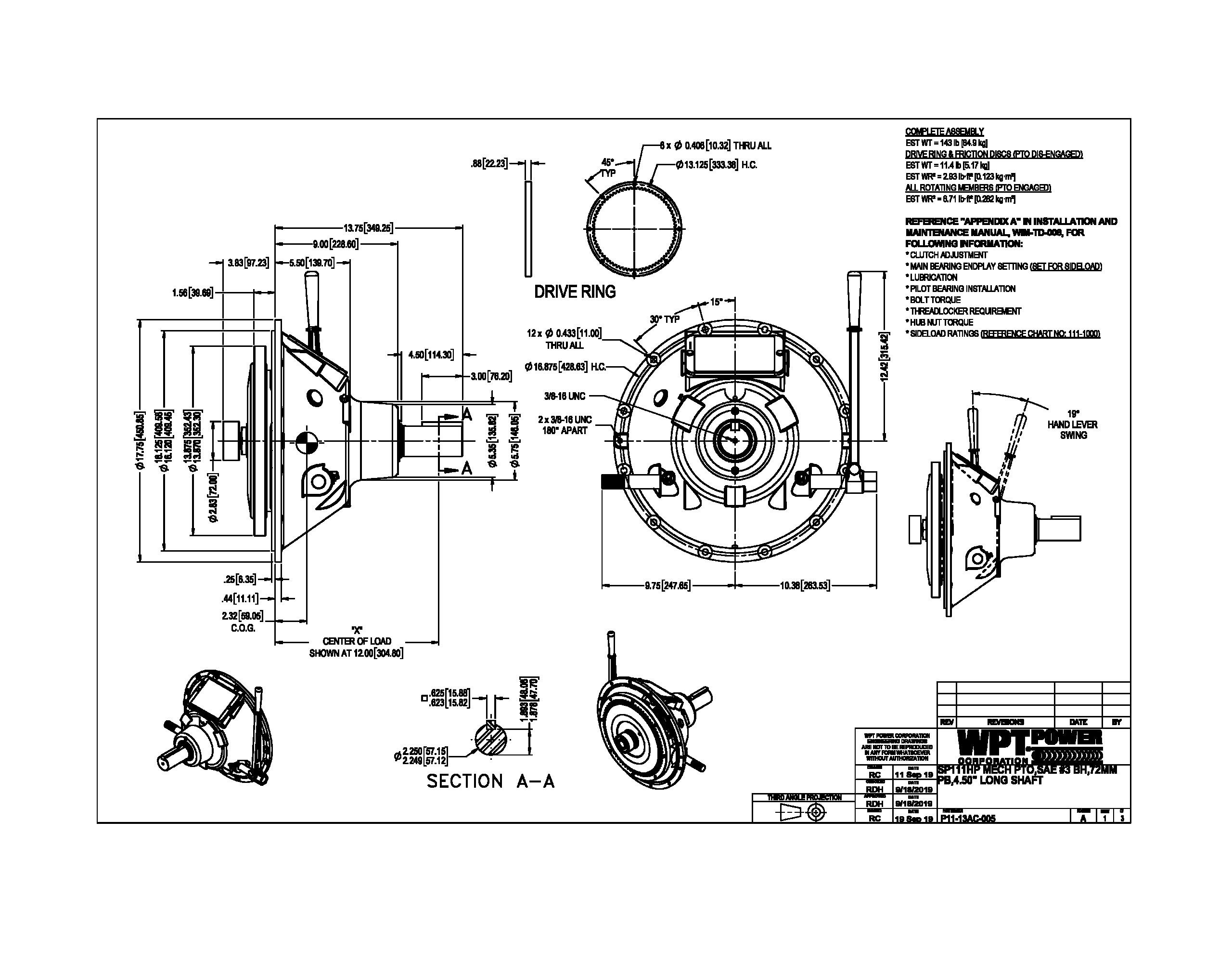 Replacement PTO Clutch for SP111HP3 - Short Shaft - Image 5