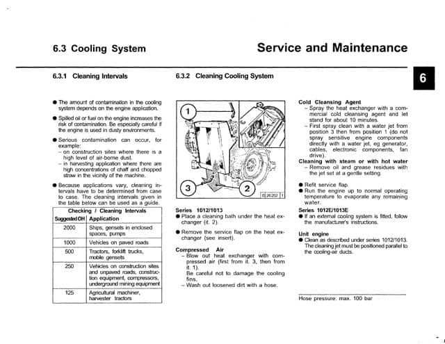 deutz 1011f engine service workshop manual